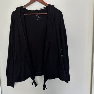 NWT Torrid Black Super Soft Open Hoodie Cardigan 00